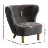 Artiss Armchair Lounge Accent Chair Armchairs Couch Chairs Sofa Bedroom – Charcoal