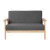 2 Seater Fabric Sofa Chair – Grey