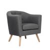 Artiss ADORA Armchair Tub Chair Single Accent Armchairs Sofa Lounge Fabric – Grey