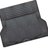 ALUMINIUM LOOK 1-Piece Boot Mat – [Rubber/Aluminium Look] – Black