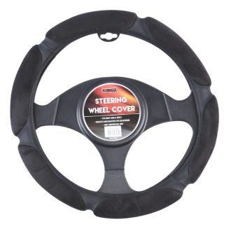 Arizona Steering Wheel Cover With Plush Suede Grips