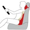 Memory Foam Lumbar Back & Neck Pillow Support Back Cushion Office Car Seat – Grey