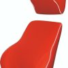 Memory Foam Lumbar Back & Neck Pillow Support Back Cushion Office Car Seat – Red
