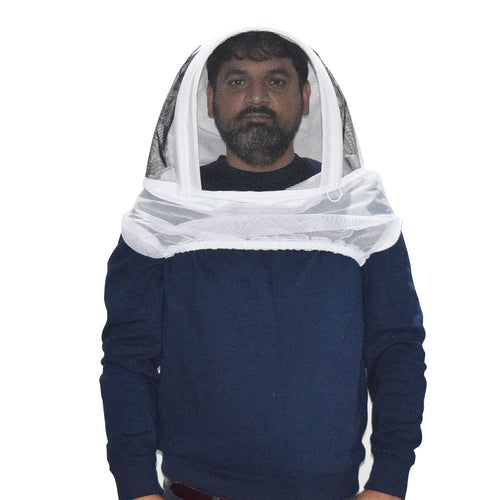 Beekeeping Bee Half Body Head Veil Protective Gear – Hoodie Head