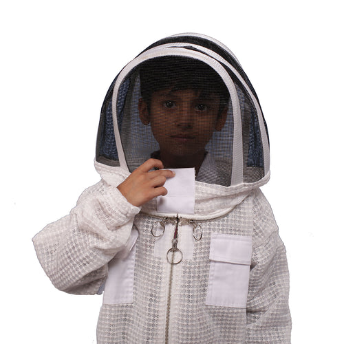 Beekeeping Bee Kids Full Suit 3 Mesh Layer Beekeeper Protective Gear – S