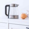 Cool Touch Stainless Steel LED Glass Kettle Dual Wall 1.7L