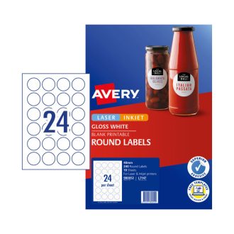 AVERY Label Gls Rd L7147 40mm Pack of 240