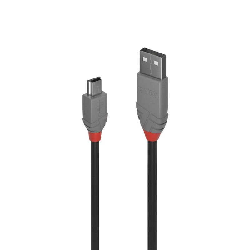 LINDY USB2 A-Mini-B Anthra Line – 5M