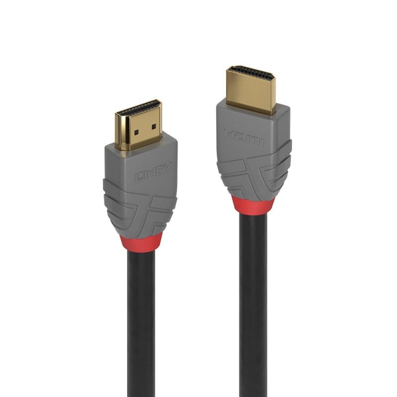 LINDY HDMI Cable Anthra Line – 2m, Grey and Black