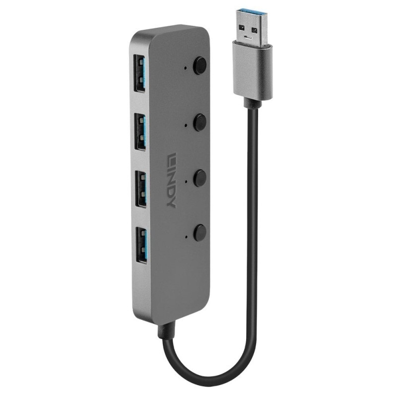 LINDY 4 Port USB 3.0 Hub Switc