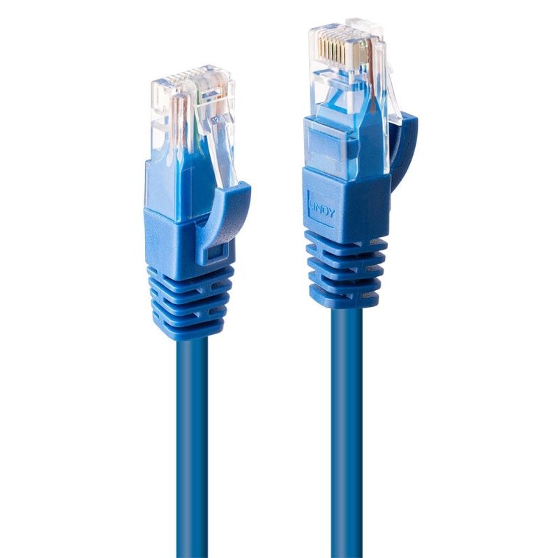 LINDY CAT6 UTP Cable – 0.3m, Blue