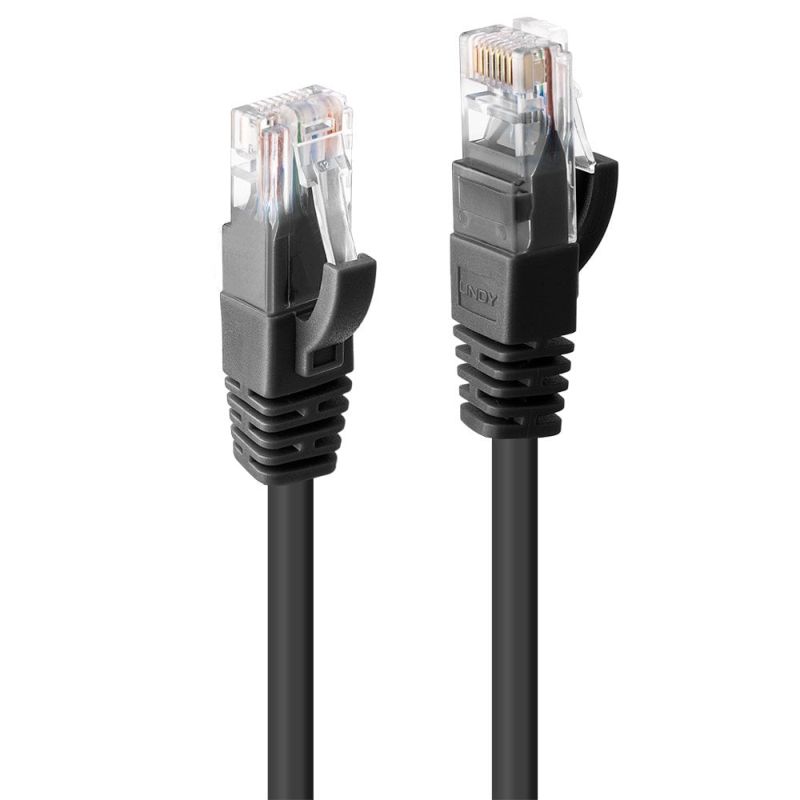 LINDY CAT6 UTP Cable – 0.3m, Black