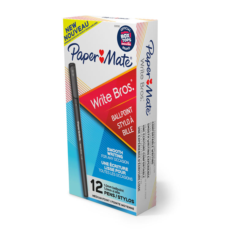 PAPER MATE WriteBros 1.0mm Ball Pen Box of 12 – Blue