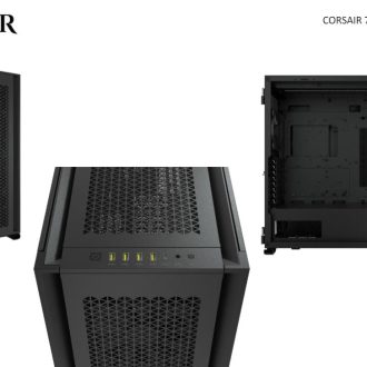 CORSAIR Obsidian 7000D AF Tempered Glass Mini-ITX, M-ATX, ATX, E-ATX Tower Case, USB 3.1 Type C, 10x 2.5′, 6x 3.5′ HDD