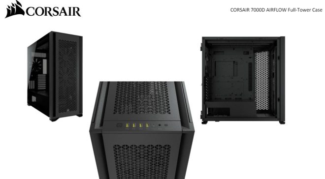 CORSAIR Obsidian 7000D AF Tempered Glass Mini-ITX, M-ATX, ATX, E-ATX Tower Case, USB 3.1 Type C, 10x 2.5′, 6x 3.5′ HDD – Black