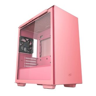 DEEPCOOL MACUBE 110 Minimalistic Micro-ATX Case, Magnetic Tempered Glass Panel, Removable Drive Cage, Adjustable GPU Holder, 1xPreinstalled Fan