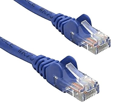 8WARE RJ45M – Blue RJ45M Cat5e Network Cable – 0.25m