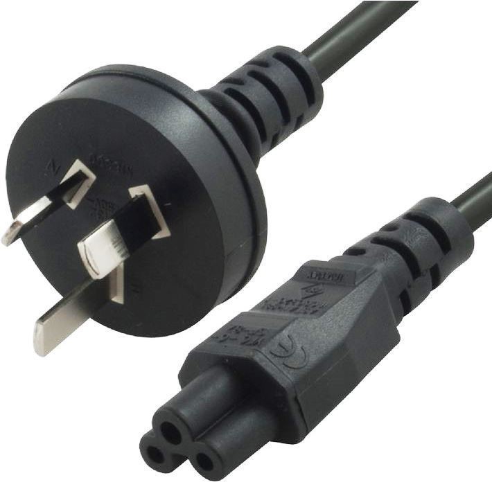 8WARE Power Cable 3-Pin AU to IEC C5 Male to Female – 1M