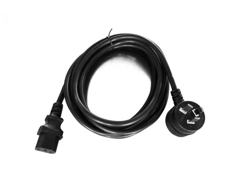 8WARE Power Cable 3m 3-Pin AU to IEC C13 Male to Female Piggy Back LS