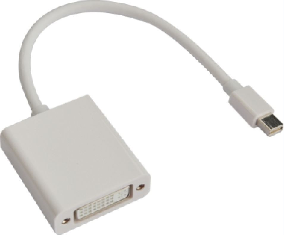 Mini DisplayPort DP to DVI Cable 20cm – 20 pins Male to 24+5 pins Female Nickle RoHS