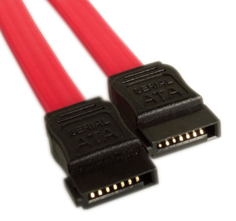Serial ATA SATA 2 Data Cable 50cm 7 pins to 7 pins Straight 26AWG Red CB8W-FC-5031 CB8W-FC-5075