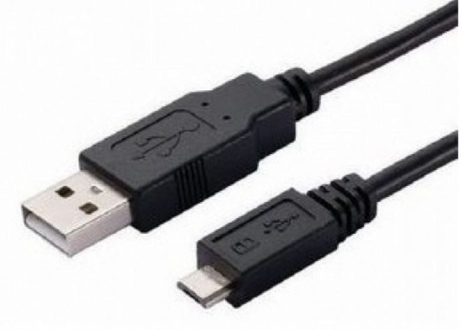 ASTROTEK USB to Micro USB Cable Type A Male to Micro Type B Male Black Colour RoHS – 2m