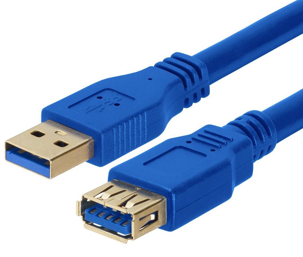 ASTROTEK USB 3.0 Extension Cable Type A Male to Type A Female Blue Colour – 1M