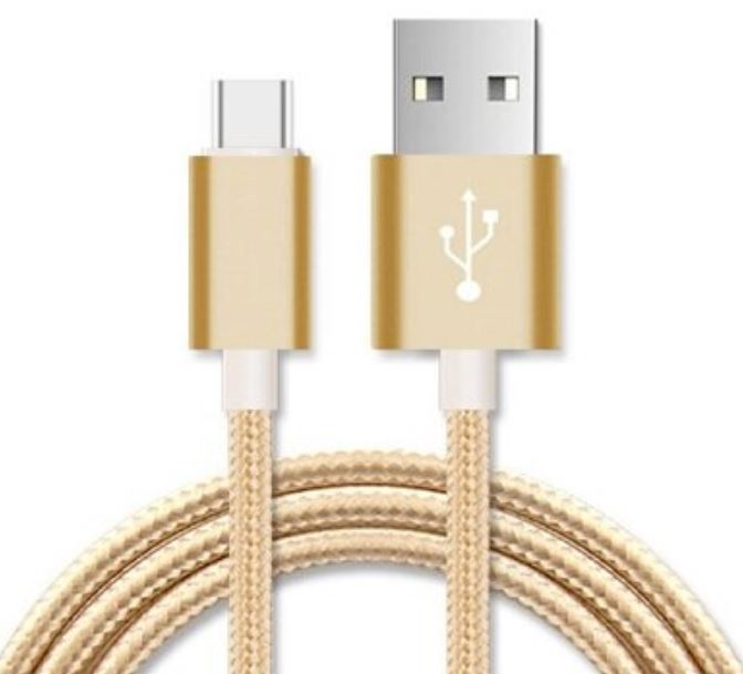 ASTROTEK Micro USB Data Sync Charger Cable Cord Gold Color for Samsung HTC Motorola Nokia Kndle Android Phone Tablet & Devices – 1M