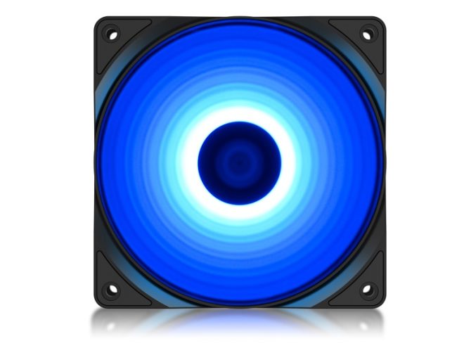 DEEPCOOL RF120B High Brightness Case Fan With Built-in Blue LED (DP-FLED-RF120-BL) – Blue