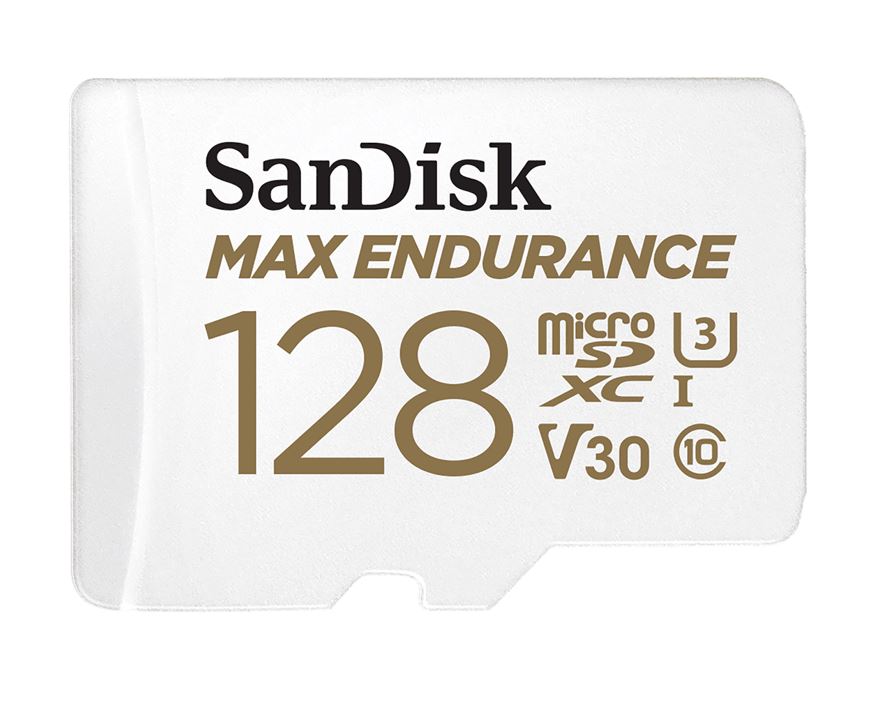 SANDISK High Endurance micro SDXC V30 u3 C10 UHS-1 100MB/s R 40MB/s W SD Adaptor Android Smartphone Action Camera Drones – 128GB