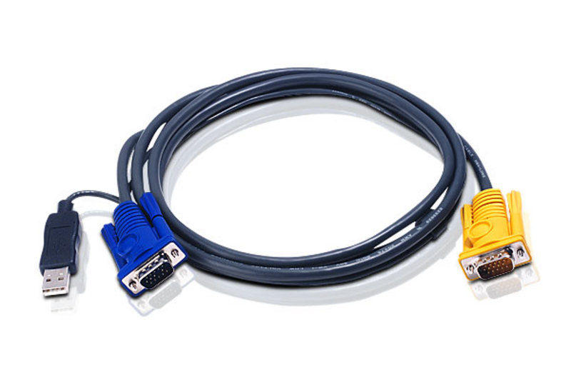 ATEN KVM Cable 1.8m with 3 in 1 SPHD to VGA & USB