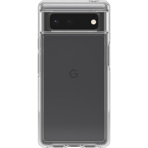 OTTERBOX Google Pixel 6 Symmetry Series Clear Antimicrobial Case – Clear (77-84034), Durable protection, Raised edges protect screen and camera