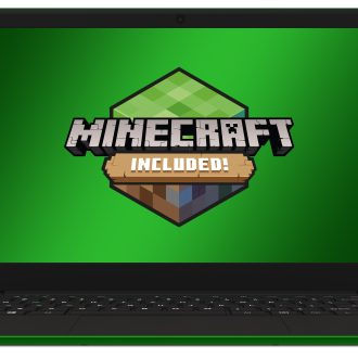 Leader Companion 402 – Minecraft Edition – 14′ HD, Intel J4105, 4Gb ram, 64GB storage, Windows 10 S, Green chassis & WASD keys, Office 365 personal