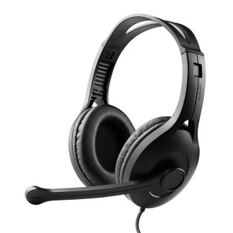 Edifier K800 USB Headset with Microphone – 120 Degree Microphone Rotation, Leather Padded Ear Cups, Volume/Mute Control – Ideal for Gaming, Business
