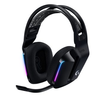 Logitech G733 Lightspeed Wireless RGB Gaming Headset Black USB, Frequency Response: 20 Hz-20 KHz – Detchable Cardioid Unidirectional Microphone