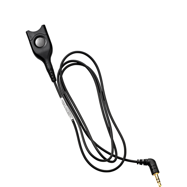 SENNHEISER | Sennheiser DECT/GSM Cable: EasyDisconnect with 100 cm cable to 2.5mm – 3 Pole jack plug To use with a DECT & GSM phone featuring a 2.5 mm