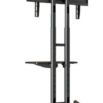 Atdec mobile TV Cart Black – AD-TVC-45 – Supports Up to 65″45kg – Adjustable height