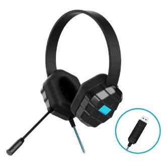 Gumdrop DropTech USB B2 Kids Rugged Headset – Compatible with all devices with USB connector