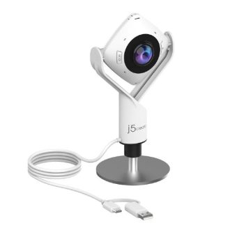 J5create 360 All Around Conference Webcam for Huddle Rooms – Full HD 1080p video playback @ 30 Hz Model: JVCU360