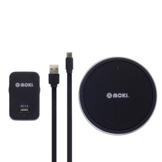 MOKI ChargePad Qi Wireless (10W) 3.0 Type-C Rapid Charge Pack