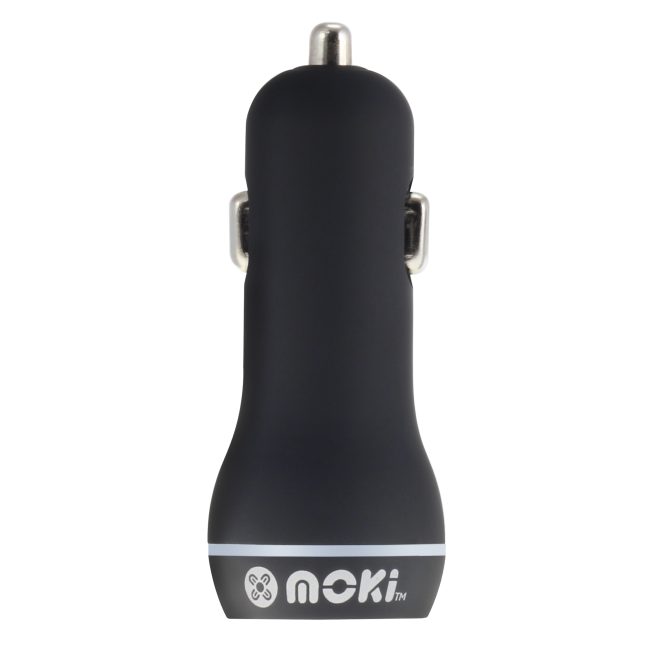 MOKI Dual USB Car Charger – Black