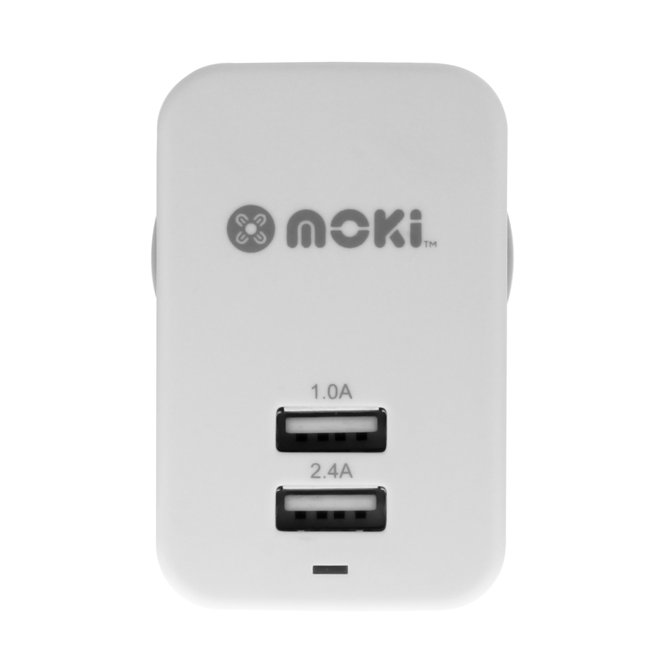 MOKI Dual USB Wall Charger – White