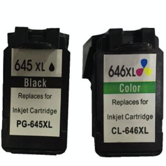 Remanufactured Value Pack 1 x PG645XL Black & 1 x CL646XL Colour *New Chip