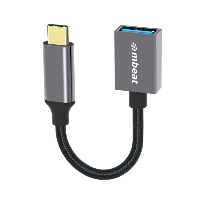Tough Link USB-C to USB 3.0 Adapter with Cable – Space Grey