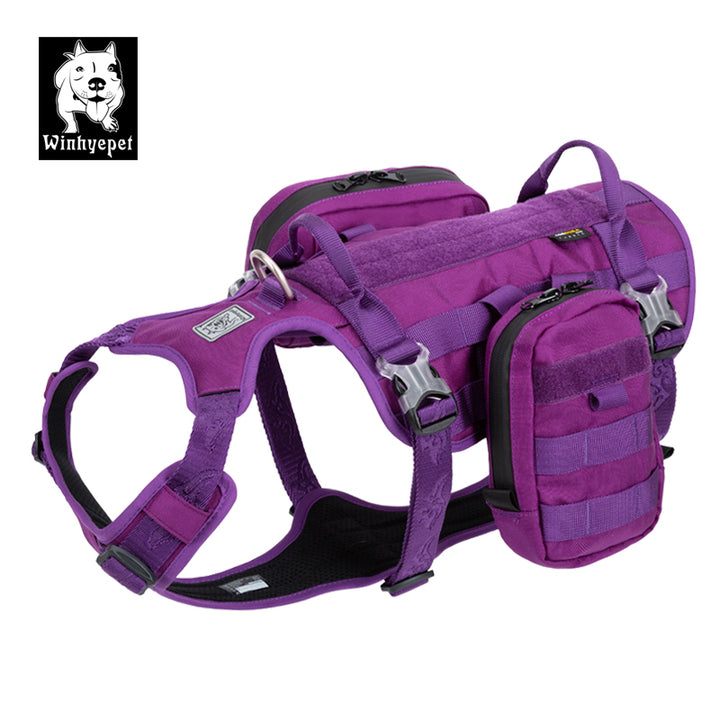 Whinhyepet Military Harness – XL, Purple