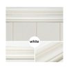 3D Foam Wall Edge Strip Self Adhesive Baseboard Waist Line Boarder 5PCS. – White