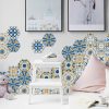 10PCS Tile Set Hexagon Decoration Decal Self-adhesive Oil-proof And Waterproof Wall Stickers – Multicolour 1