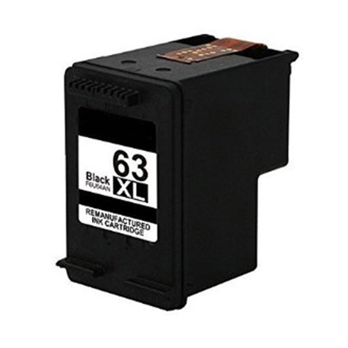 Compatible Premium Ink Cartridges HP63XLBK High Yield Black Remanufactured Inkjet Cartridge – for use in Printers