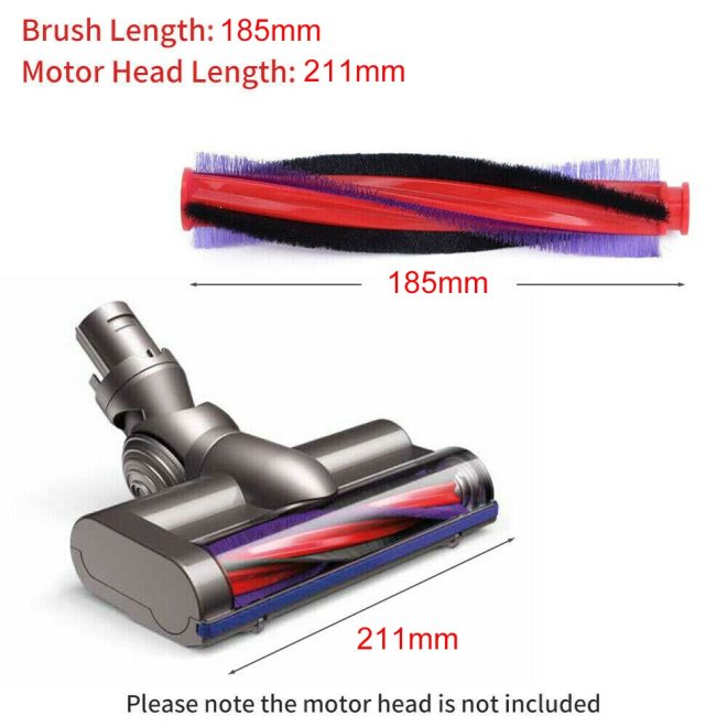 Roller Brush Bar For Dyson V6 DC59 SV03 DC62 Vacuum Cleaner Parts – 185 mm