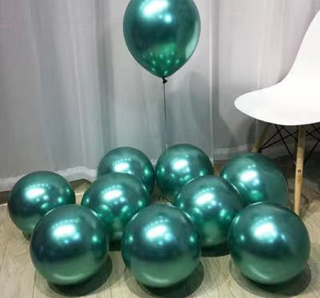 50PCS 5” Latex Balloon Set Birthday Wedding Party Decoration – Metallic Green